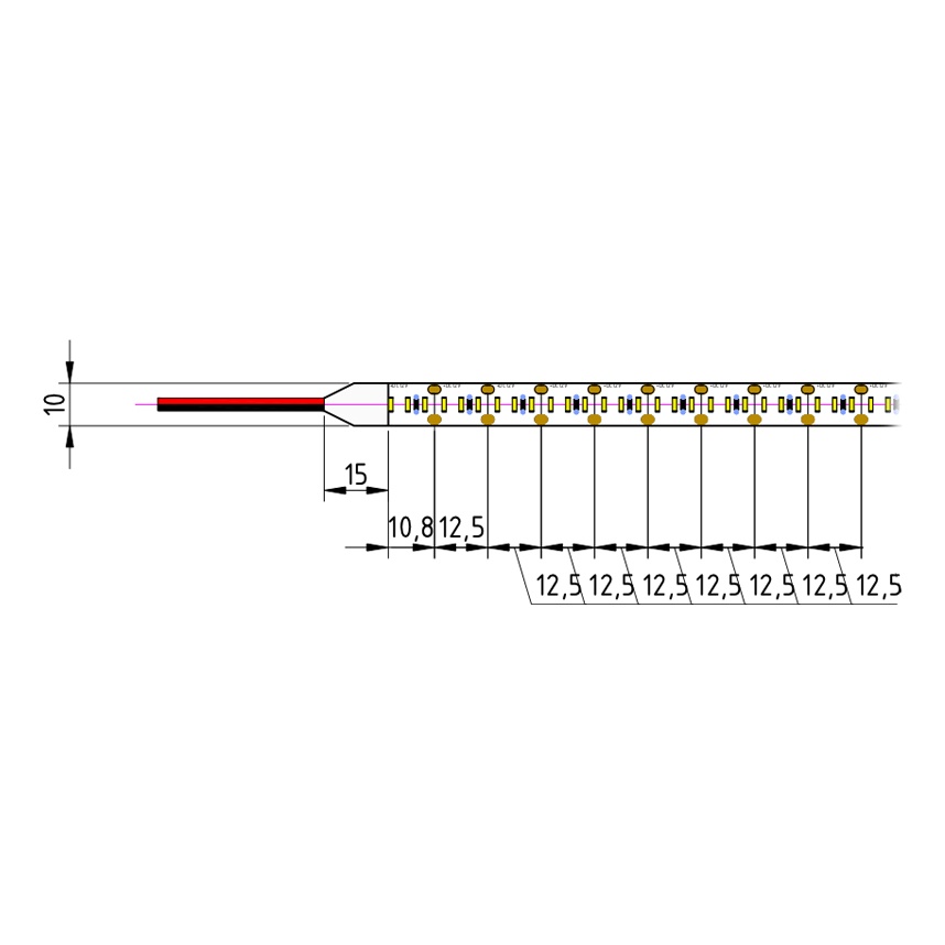 LEDPROM Светодиодная лента LP IP22 3014/240 LED (STANDART, 12, Теплый белый) 4601011202023